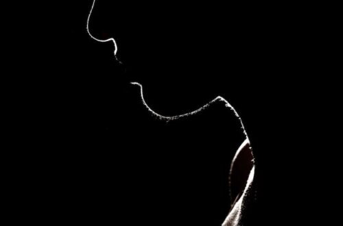 silhouette photo of woman